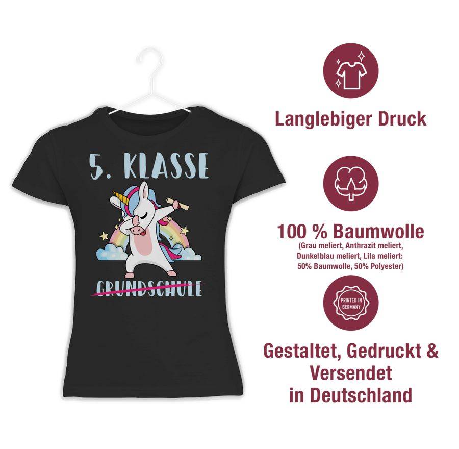 Shirtracer Grundschule 5. Klasse Einhorn: Tshirt Gym Bag Shirtracer