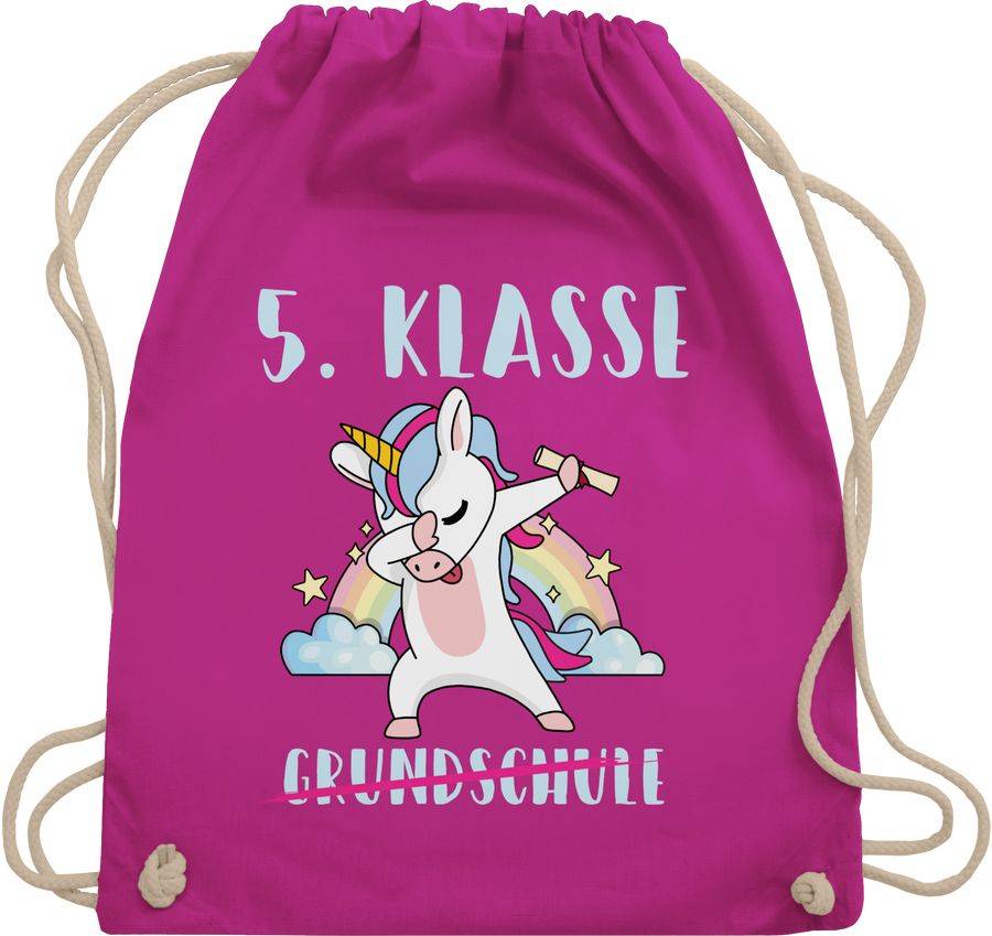 Shirtracer Grundschule 5. Klasse Einhorn: Tshirt Gym Bag Shirtracer
