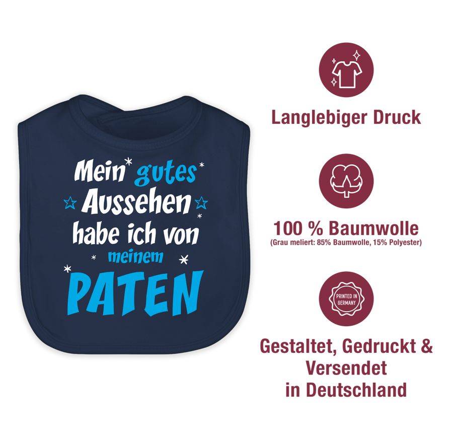 Shirtracer Gutes Aussehen Paten Junge - Blau/weiß: Tshirt Gym Bag Shirtracer