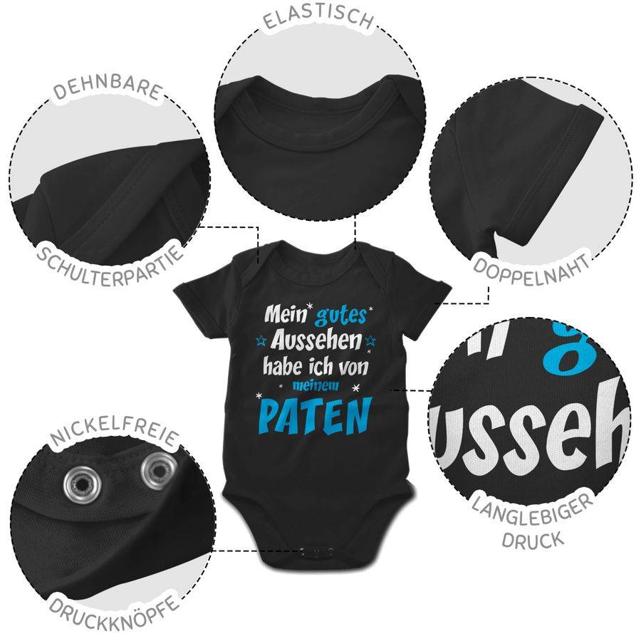 Shirtracer Gutes Aussehen Paten Junge - Blau/weiß: Tshirt Gym Bag Shirtracer