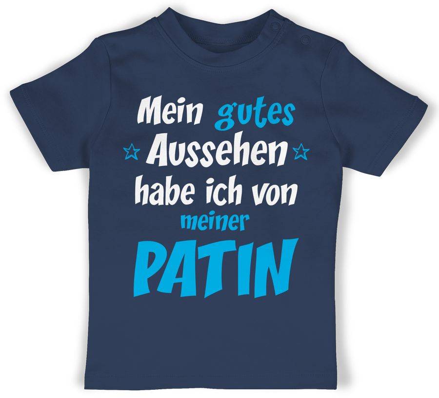 Shirtracer Gutes Aussehen Patin Junge - blau/weiß Shirts & Mehr Shirtracer