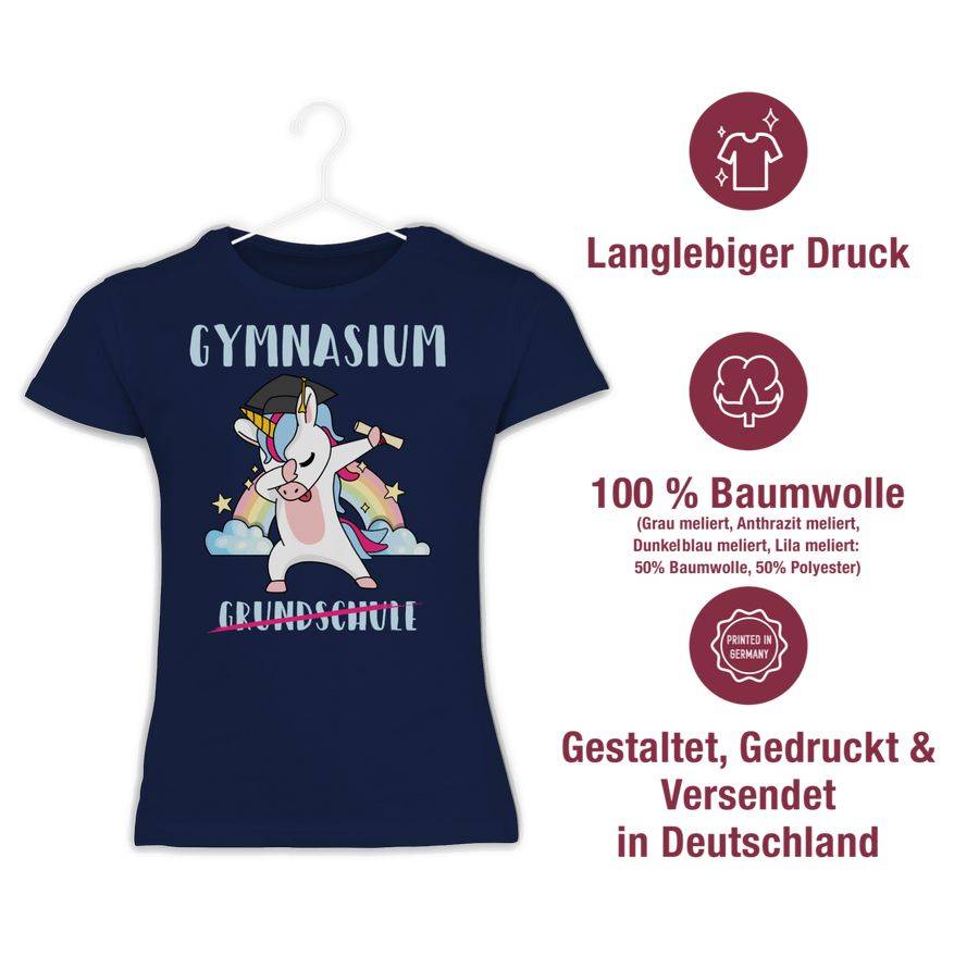 Shirtracer Gymnasium Grundschule Einhorn Shirts & Mehr Shirtracer