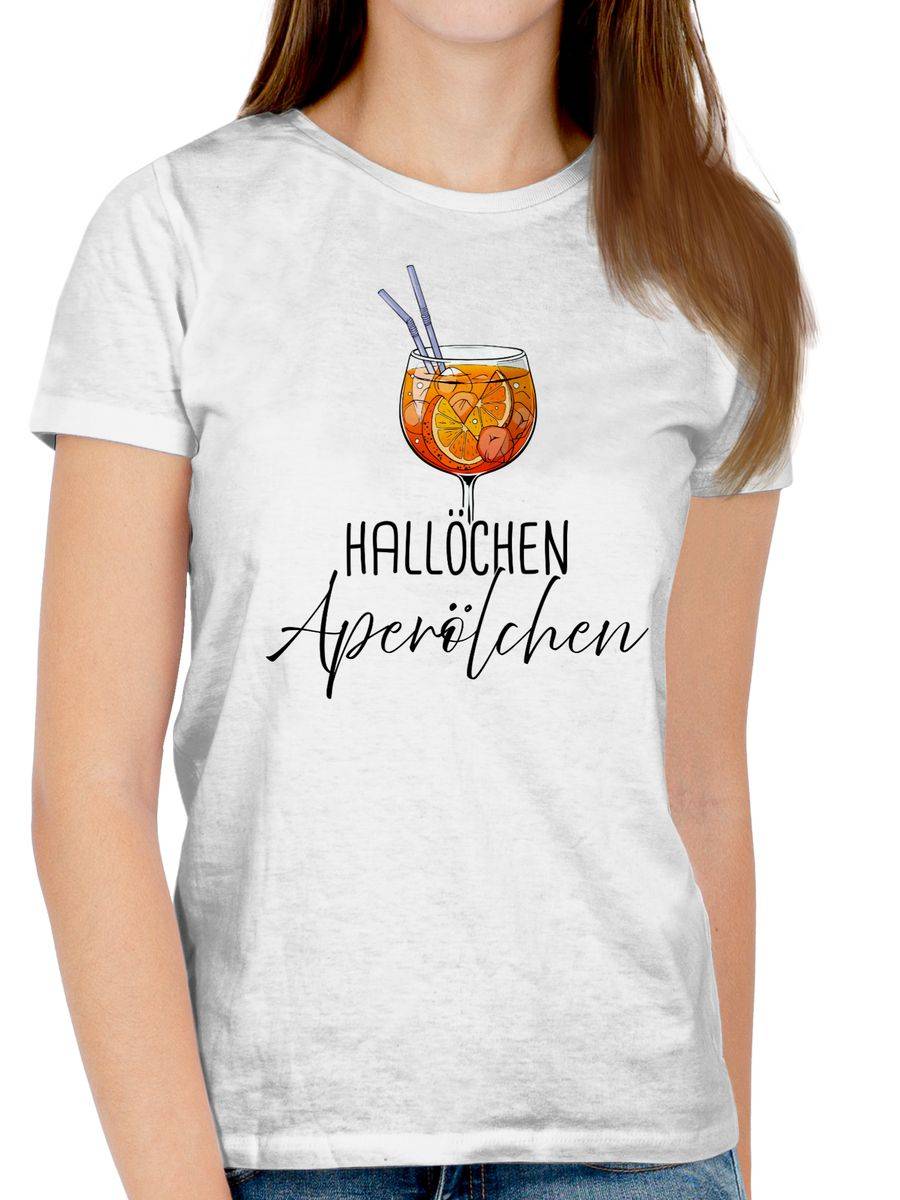 Shirtracer Hallöchen Aperölchen Aperol Spritz Mädelsabend Shirts & Mehr Shirtracer