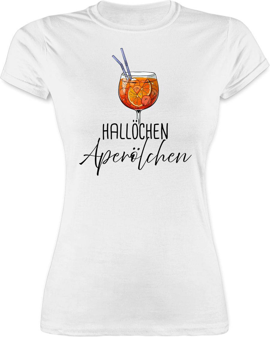 Shirtracer Hallöchen Aperölchen Aperol Spritz Mädelsabend Shirts & Mehr Shirtracer