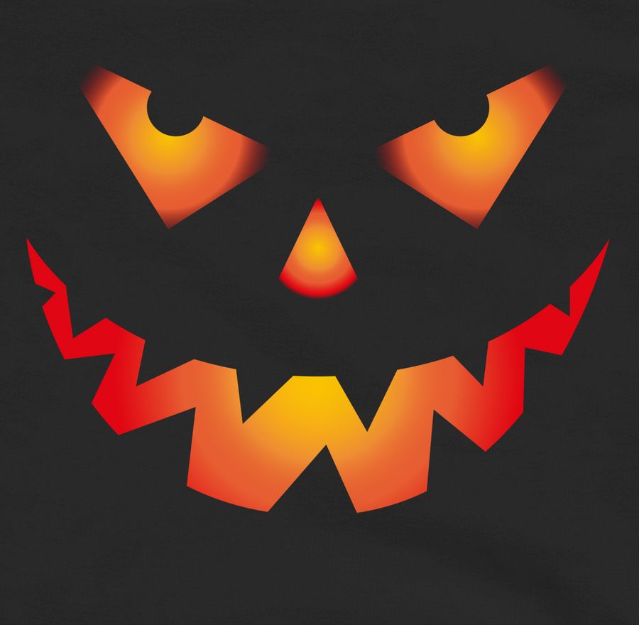 Shirtracer Halloween Kürbis Gesicht Gruseliger Kürbisgesicht Gruselig Böse Shirts & Mehr Shirtracer