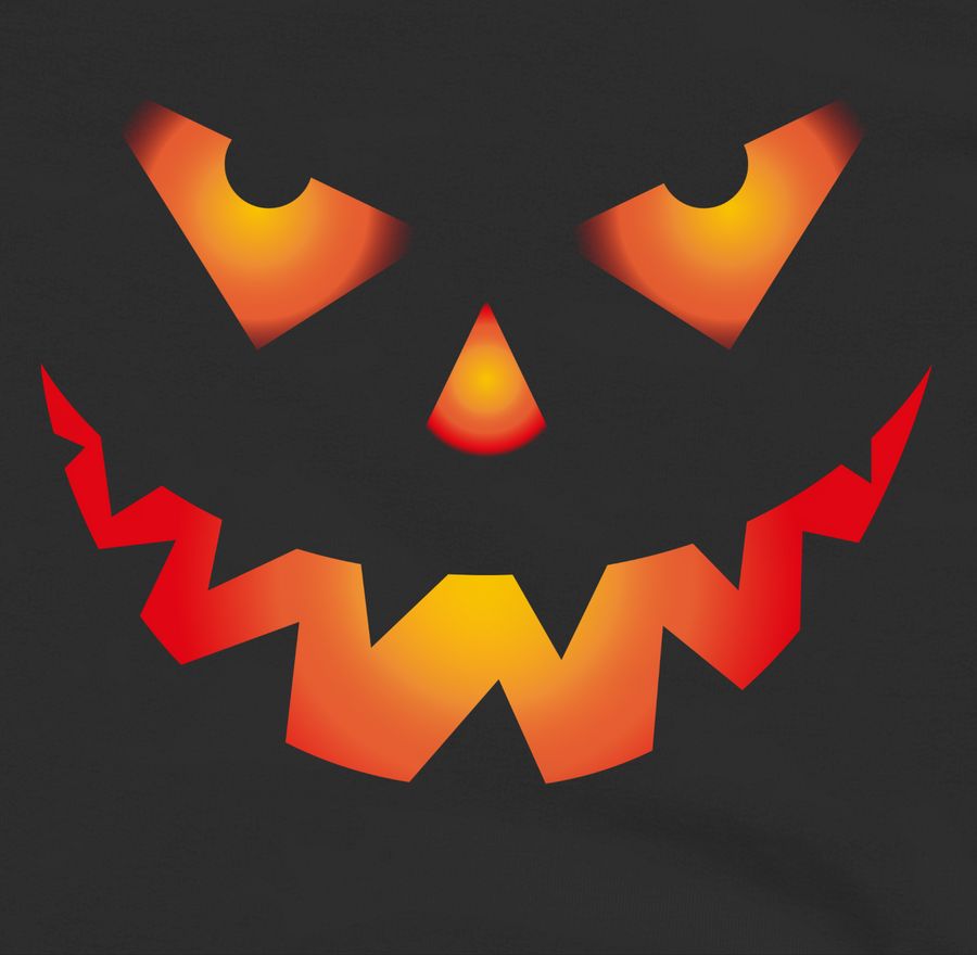 Shirtracer Halloween Kürbis Gesicht Gruseliger Kürbisgesicht Gruselig Böse Shirts & Mehr Shirtracer