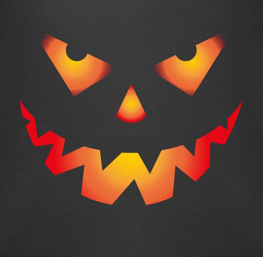 Shirtracer Halloween Kürbis Gesicht Gruseliger Kürbisgesicht Gruselig Böse Shirts & Mehr Shirtracer