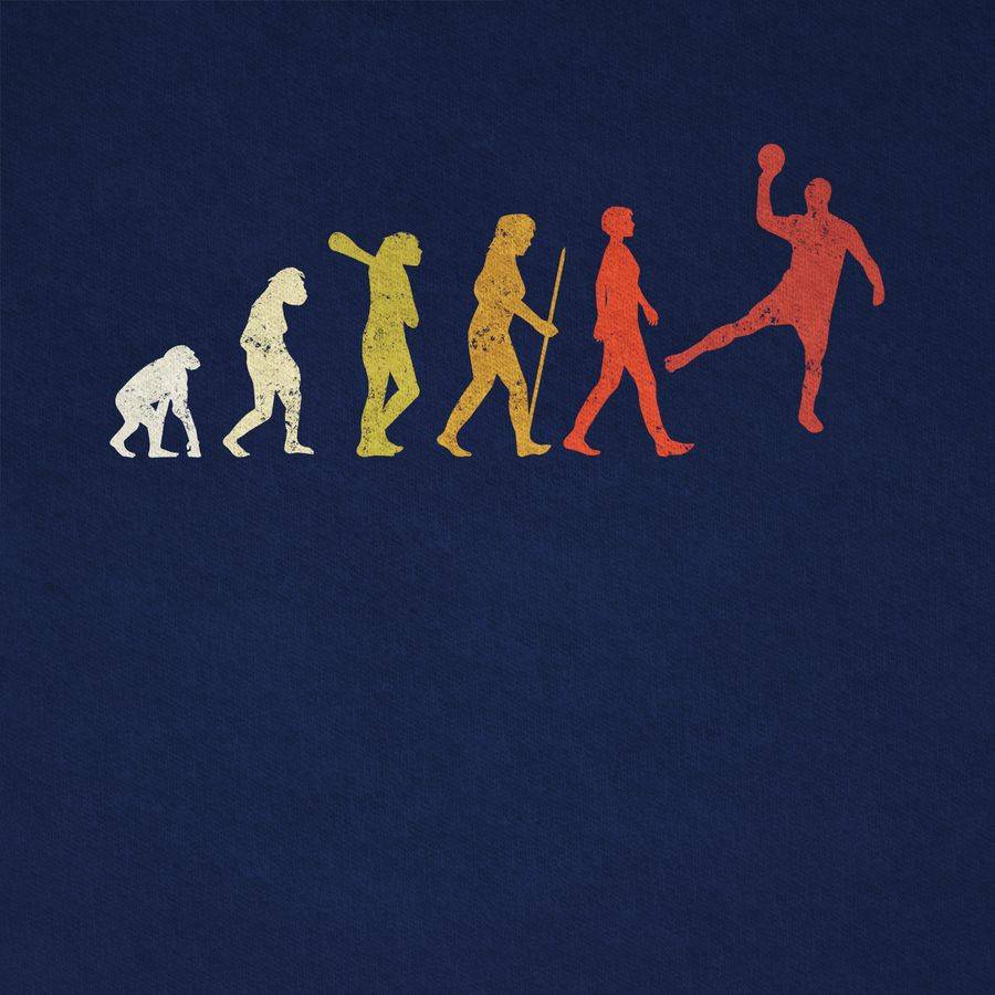 Shirtracer Handball Evolution Vintage Male Shirts & Mehr Shirtracer