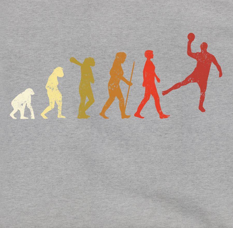 Shirtracer Handball Evolution Vintage Male Shirts & Mehr Shirtracer