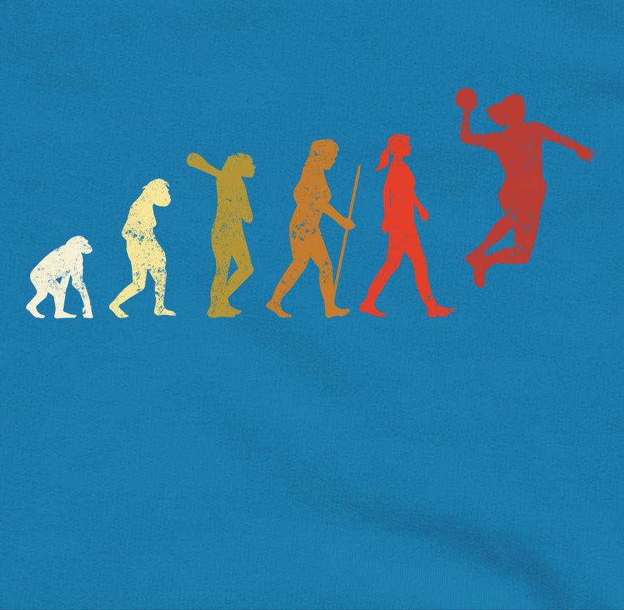 Shirtracer Handball Evolution Vintage: T-Shirt Turnbeutel Shirtracer