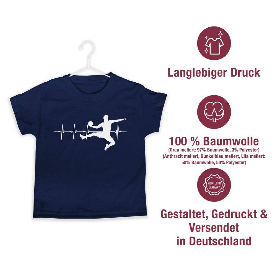 Shirtracer Handball Herzschlag Für Herren: T-Shirt Gym Bag Shirtracer