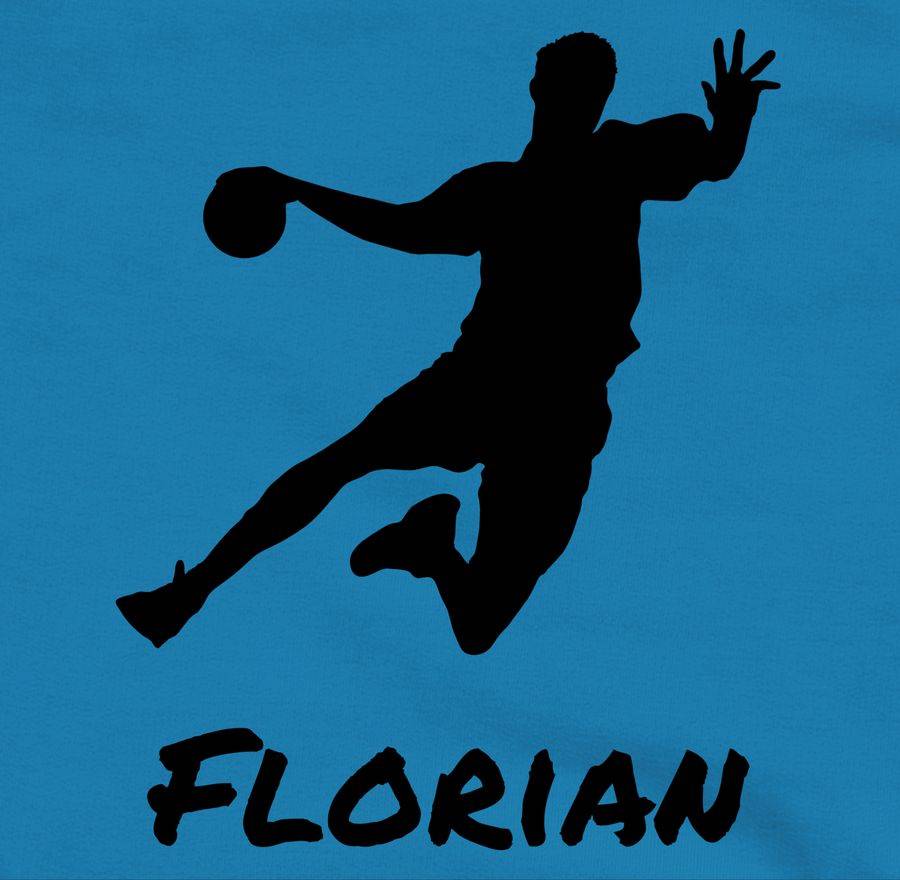 Shirtracer Handballer Silhouette Mit Name Shirts & Mehr Shirtracer