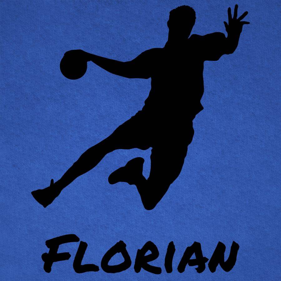 Shirtracer Handballer Silhouette Mit Name Shirts & Mehr Shirtracer