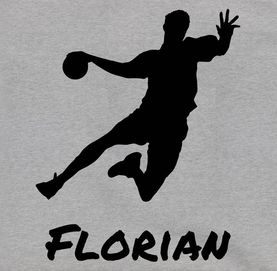 Shirtracer Handballer Silhouette Mit Name Shirts & Mehr Shirtracer