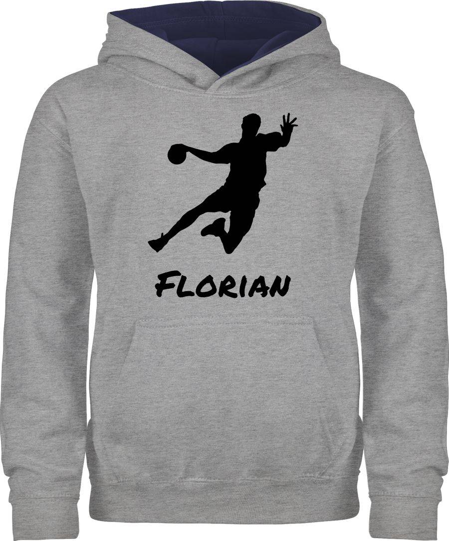 Shirtracer Handballer Silhouette mit Name Shirts & Mehr Shirtracer
