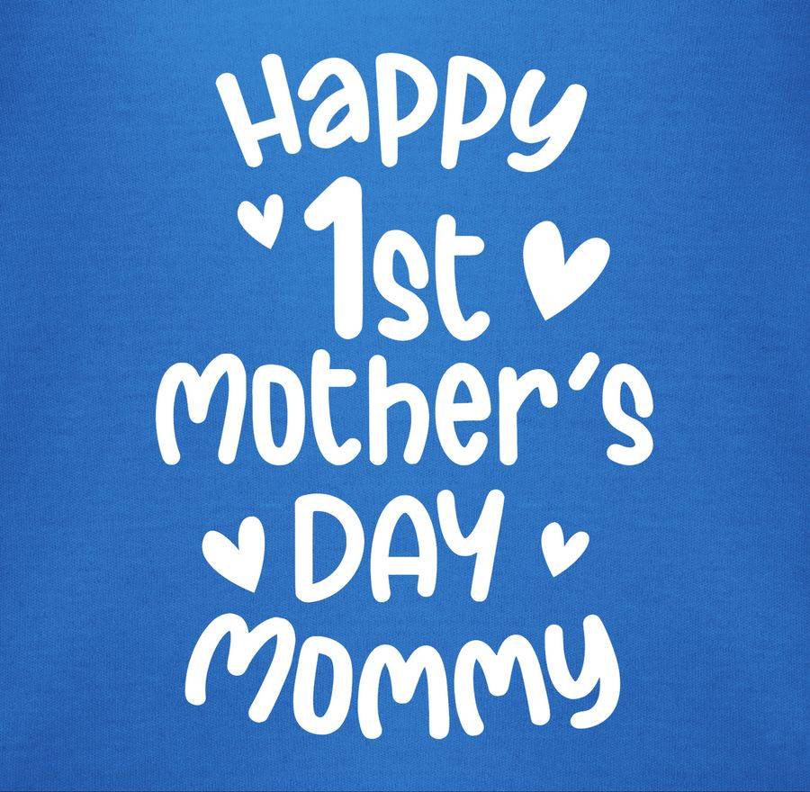 Shirtracer Happy 1st Mother's Day Mommy Weiß: Tshirt Rucksack Shirtracer