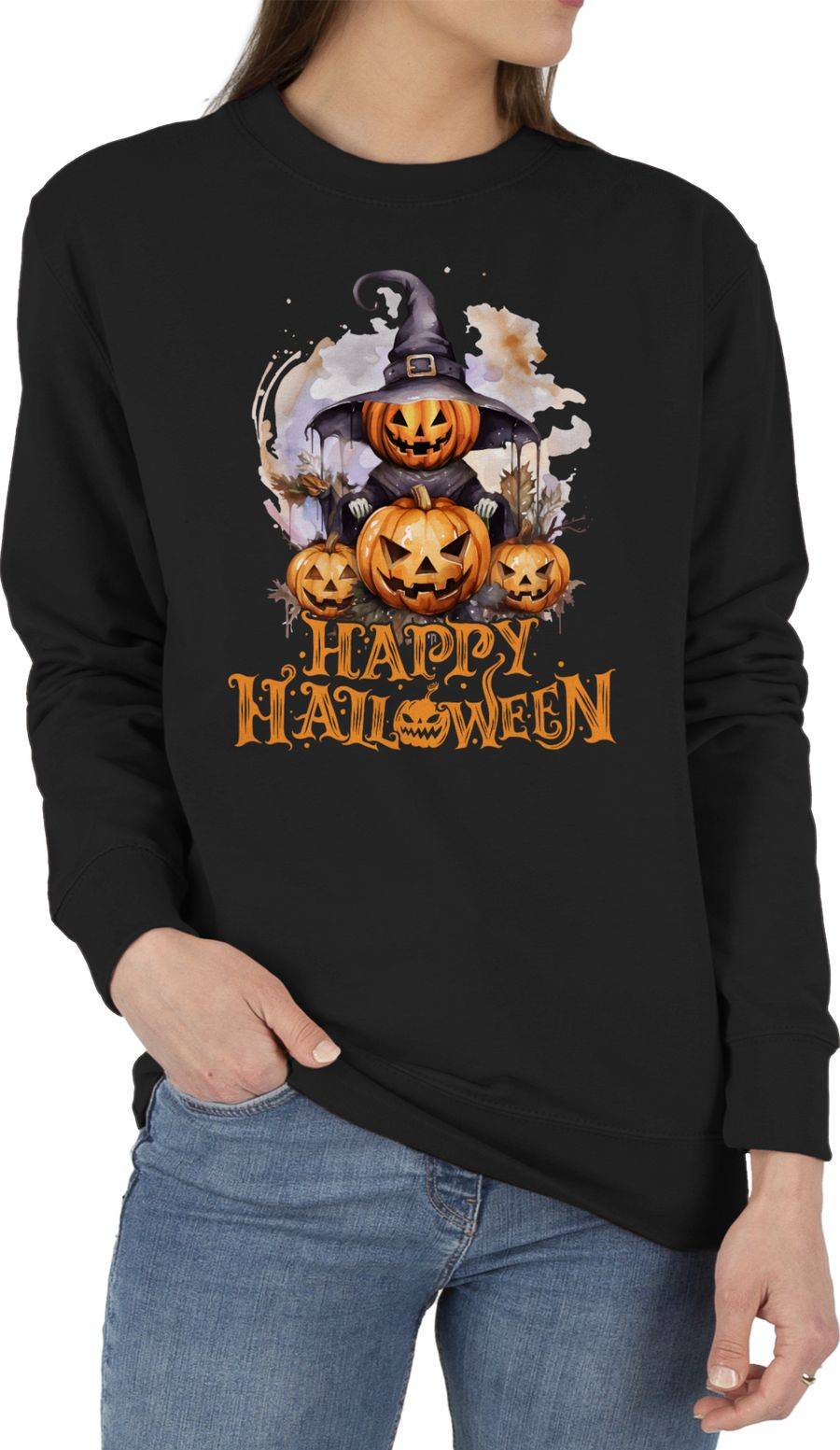 Shirtracer Happy Halloween Hexe Kürbiskopf Kürbis Gruselig: T-Shirt Gym Bag Shirtracer