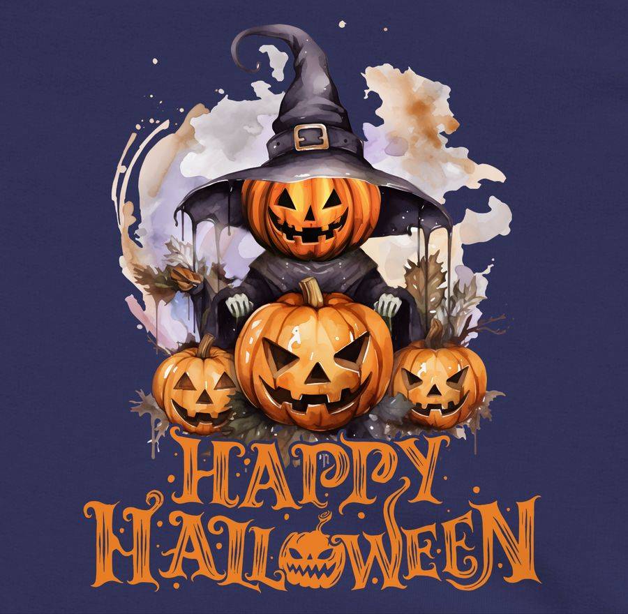 Shirtracer Happy Halloween Hexe Kürbiskopf Kürbis Gruselig: T-Shirt Gym Bag Shirtracer