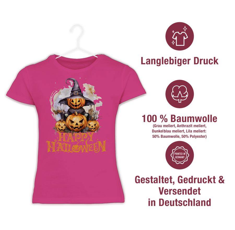 Shirtracer Happy Halloween Hexe Kürbiskopf Kürbis Gruselig: T-Shirt Gym Bag Shirtracer
