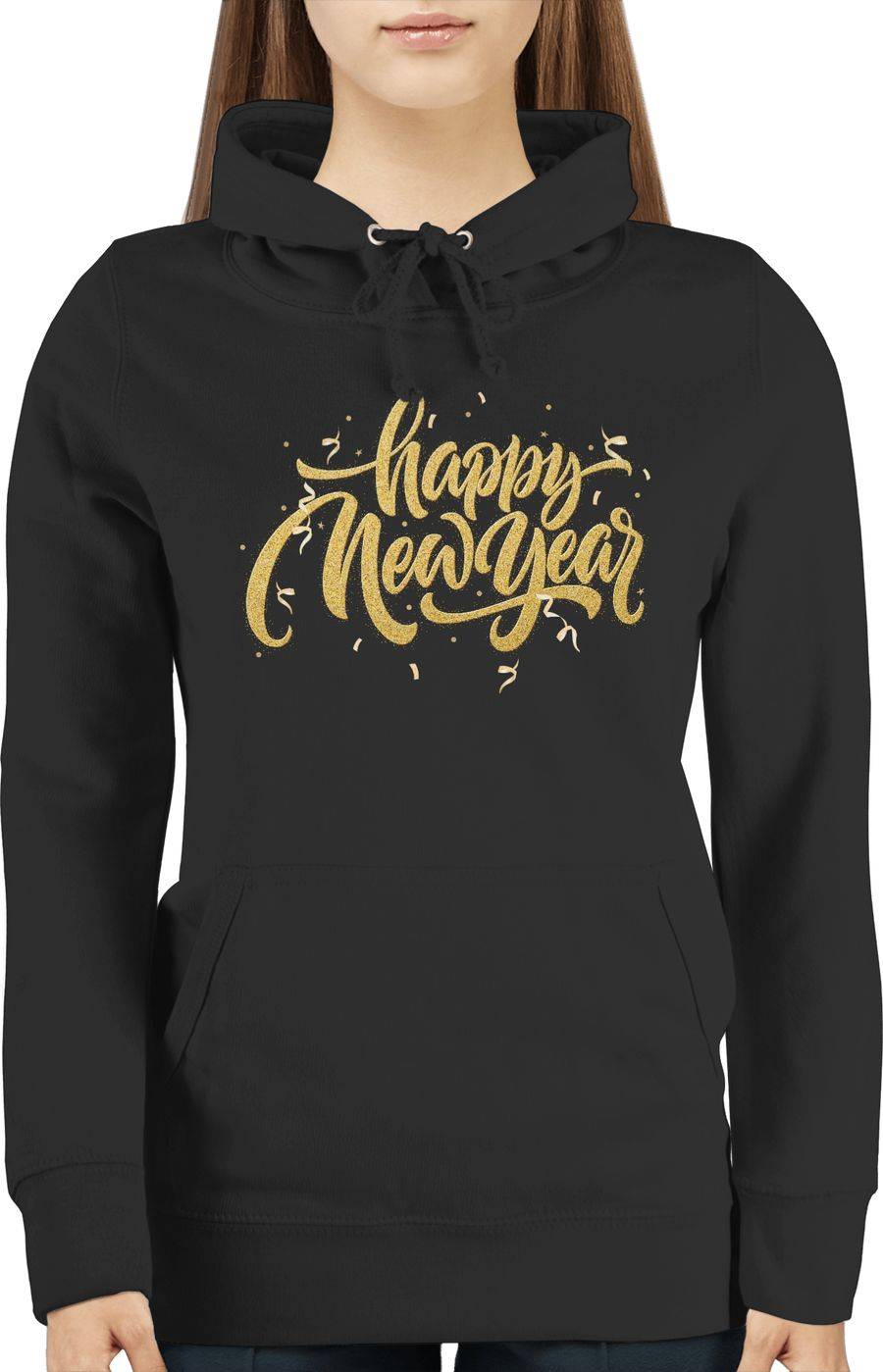 Shirtracer Happy New Year Gold Glitzereffekt Shirts & Mehr Shirtracer