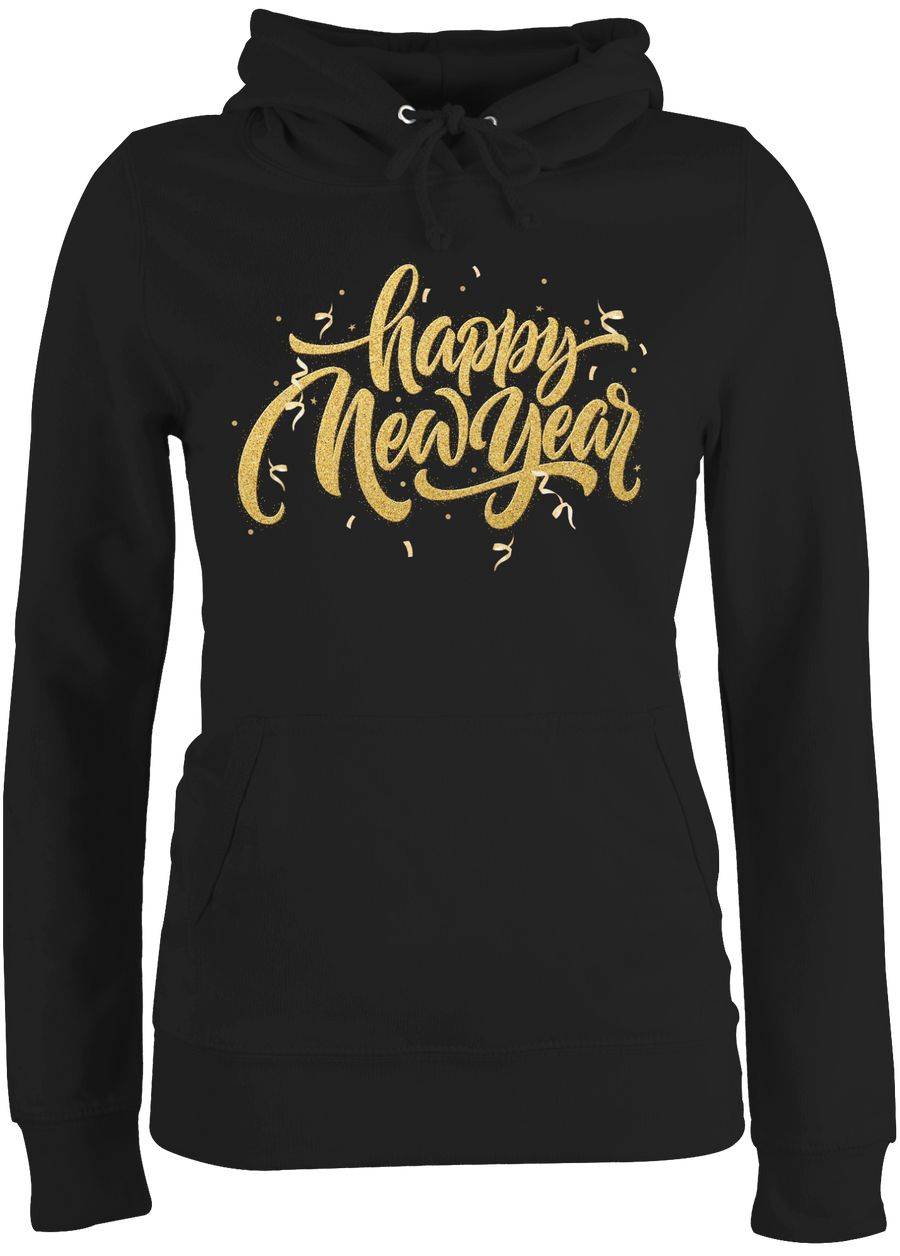 Shirtracer Happy new year gold Glitzereffekt Shirts & Mehr Shirtracer