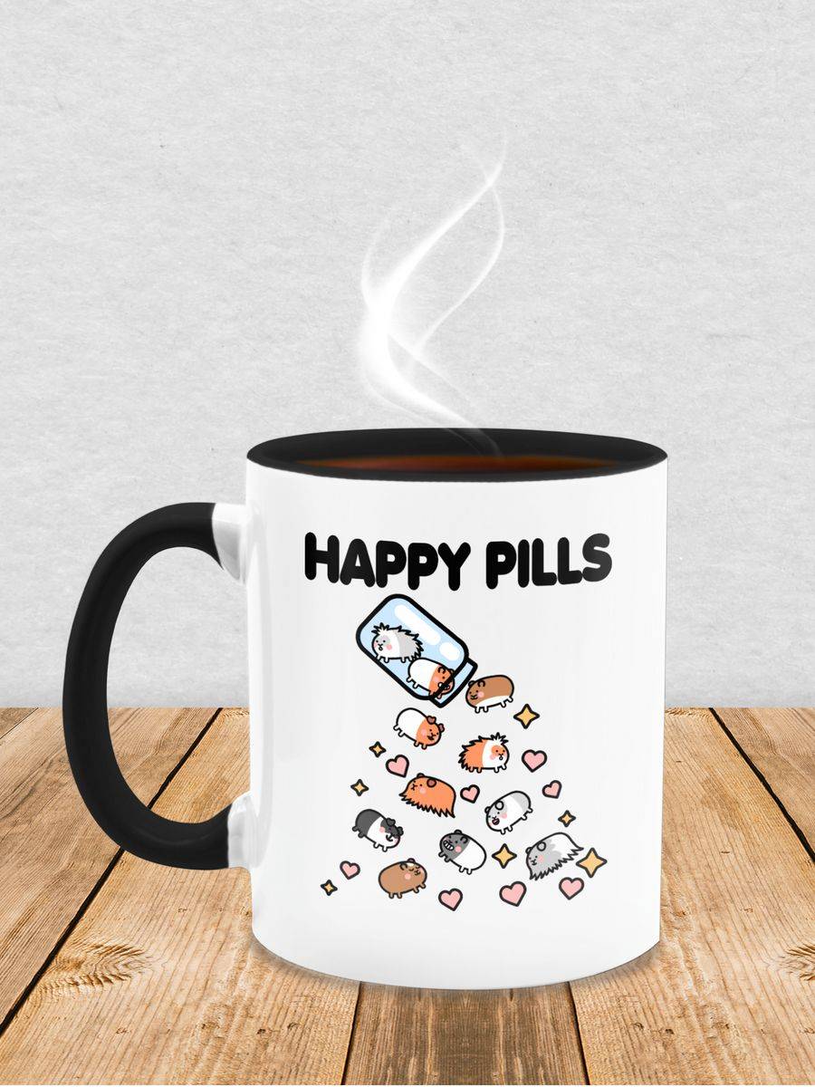 Shirtracer Happy Pills - Meerschweinchen Liebe: Tshirt Rucksack Shirtracer