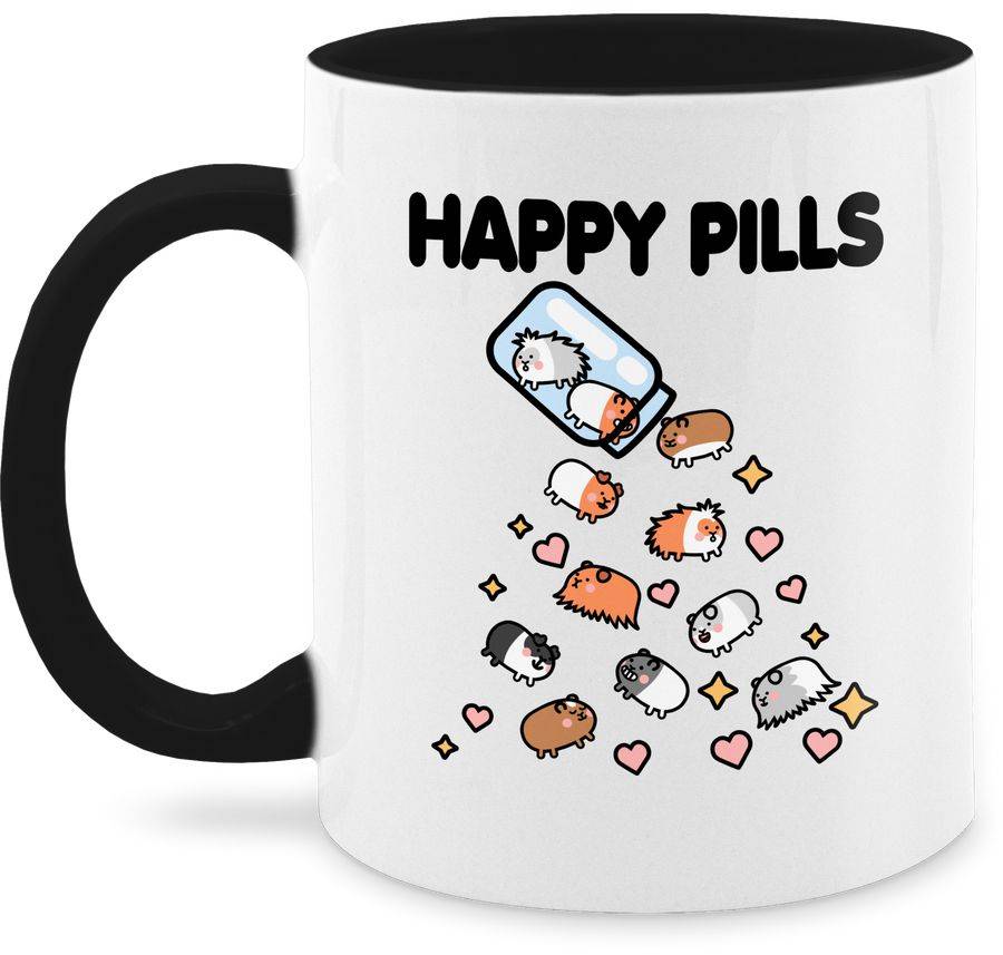 Shirtracer Happy Pills - Meerschweinchen Liebe: Tshirt Rucksack Shirtracer