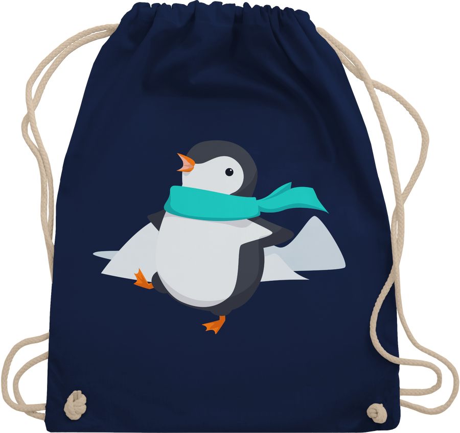 Shirtracer Happy Pinguin: Tshirt Turnbeutel Shirtracer