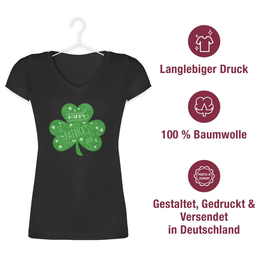Shirtracer Happy St. Patricks Day Kleeblatt Shirts & Mehr Shirtracer