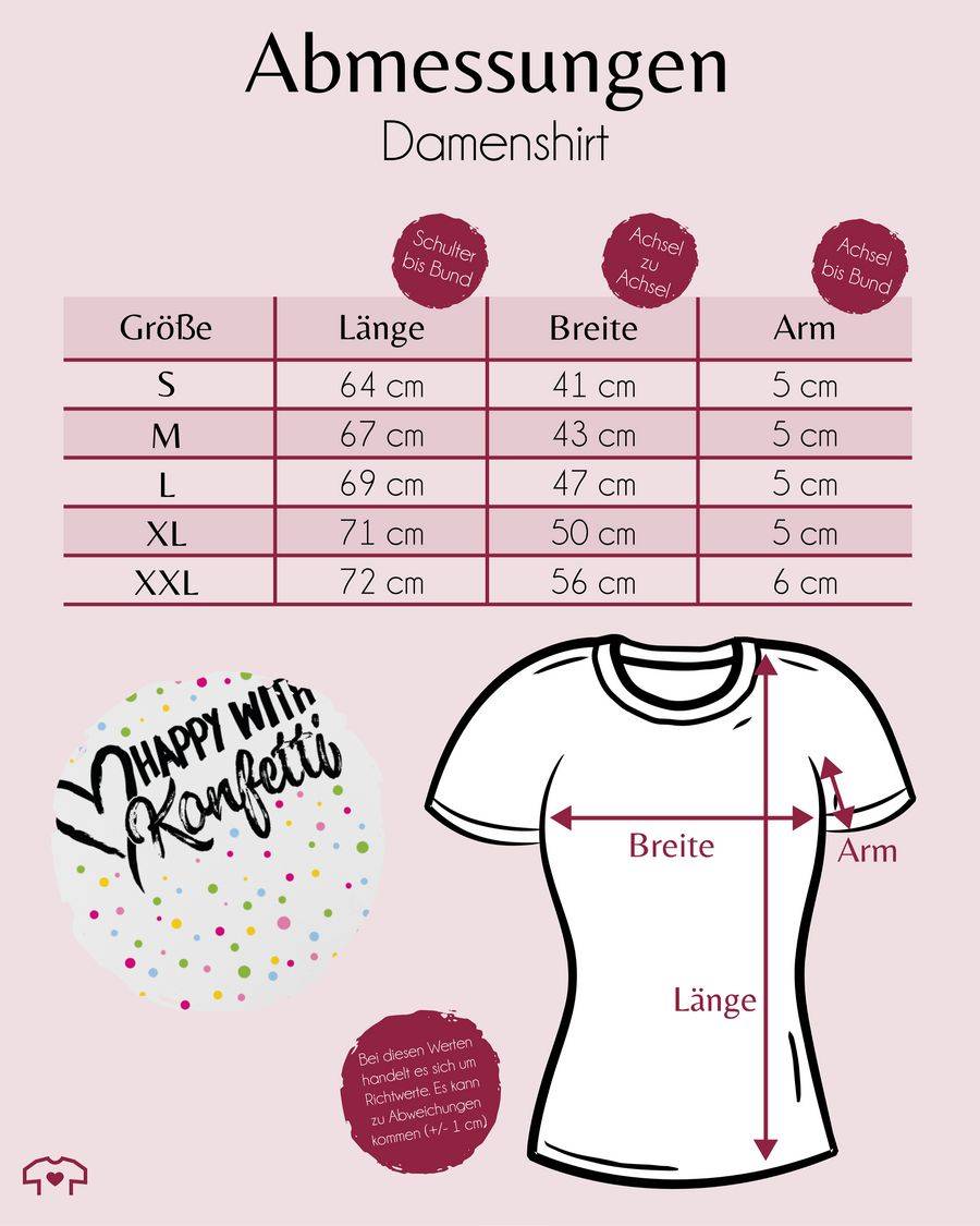 Shirtracer Happy With Konfetti - Schwarz Shirts & Mehr Shirtracer