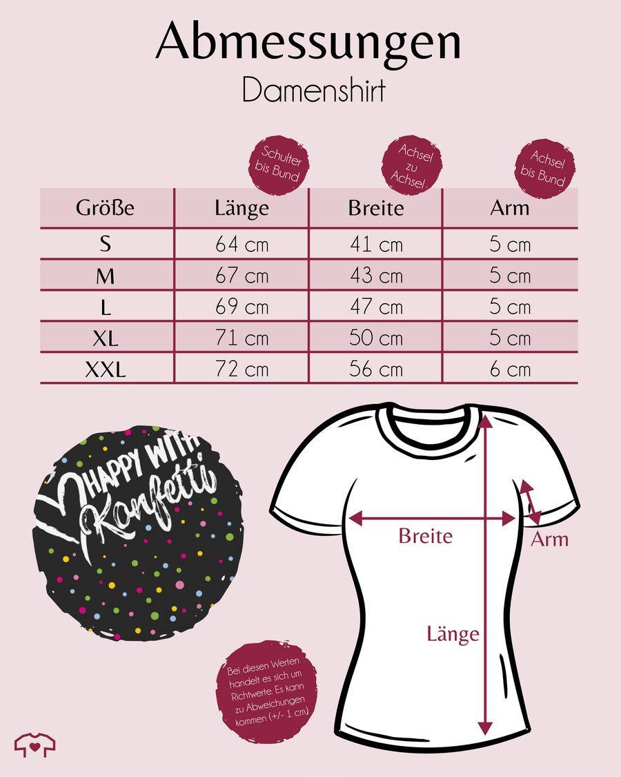 Shirtracer Happy With Konfetti - Weiß Shirts & Mehr Shirtracer