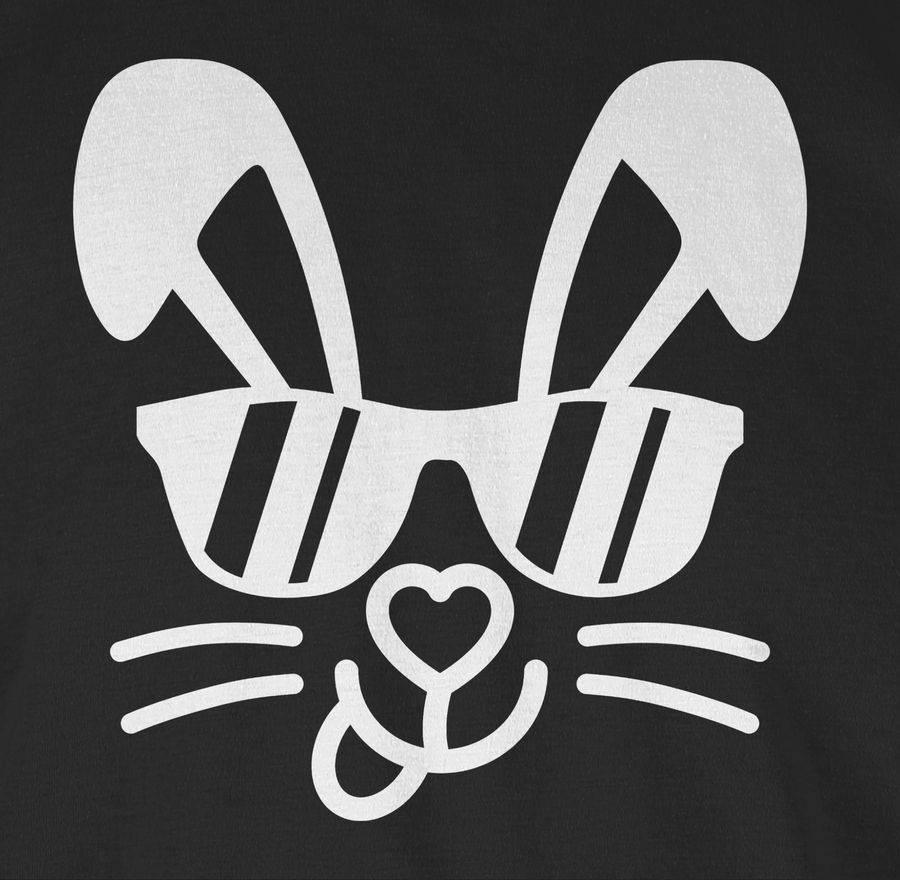 Shirtracer Hase Mit Sonnenbrille Weiß: Tshirt Turnbeutel Shirtracer
