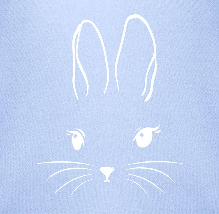 Shirtracer Hasen Kopf Simple Mit Wimpern Weiß Shirts & Mehr Shirtracer