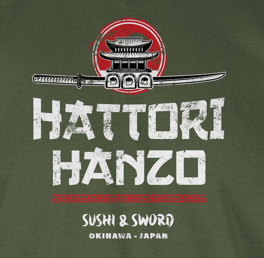 Shirtracer Hattori Hanzo Sushi & Sword Vintage: T-Shirt Turnbeutel Shirtracer