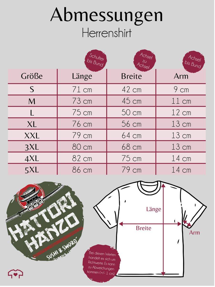 Shirtracer Hattori Hanzo Sushi & Sword Vintage: T-Shirt Turnbeutel Shirtracer