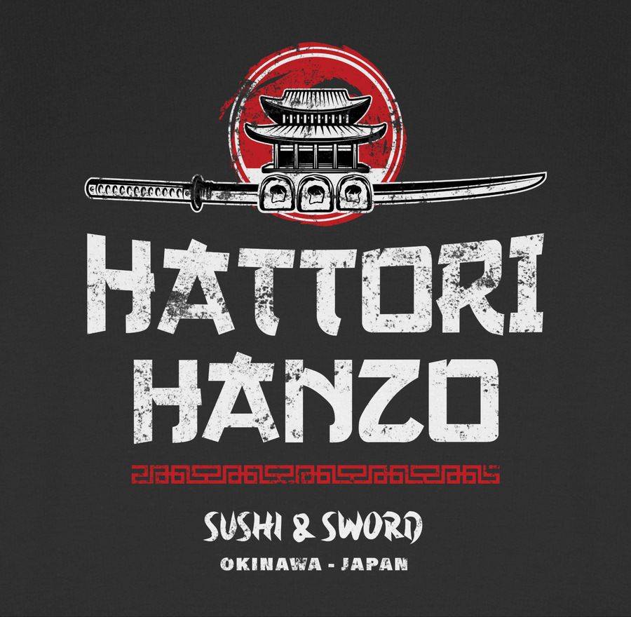 Shirtracer Hattori Hanzo Sushi & Sword Vintage: T-Shirt Turnbeutel Shirtracer