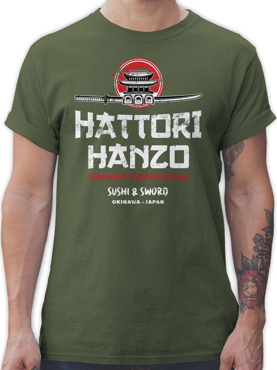 Shirtracer Hattori Hanzo Sushi & Sword Vintage: T-Shirt Turnbeutel Shirtracer