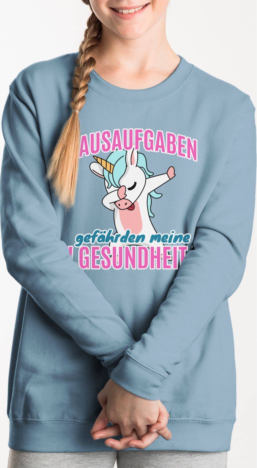 Shirtracer Hausaufgaben Gefährden Meine Gesundheit Einhorn: T-Shirt Gym Bag Shirtracer