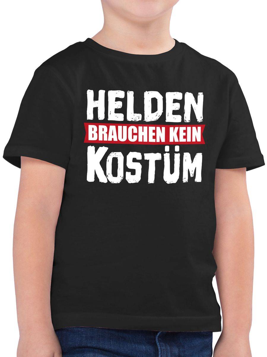 Shirtracer Helden brauchen kein Kostüm - weiß: Tshirt Turnbeutel Shirtracer