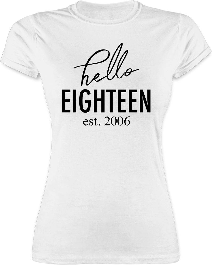 Shirtracer Hello Eighteen est. 2006: T-Shirt Gym Bag Shirtracer