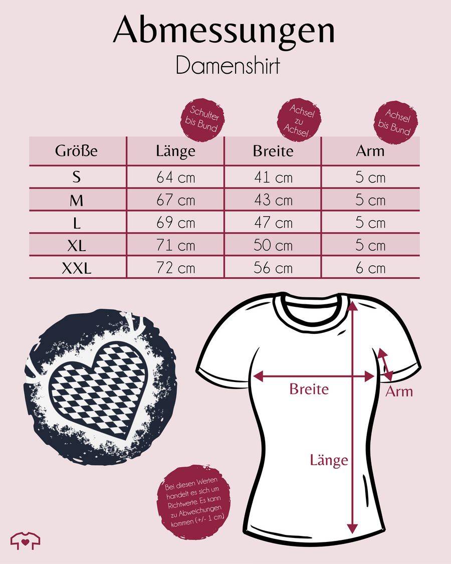 Shirtracer Herz Mit Bayrischem Muster - Weiß Shirts & Mehr Shirtracer