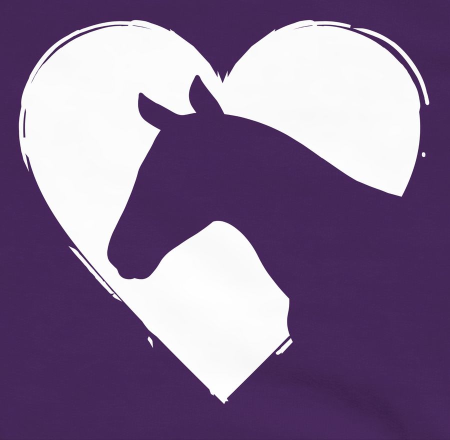 Shirtracer Herz Mit Pferdekopf: T-Shirt Gym Bag Shirtracer