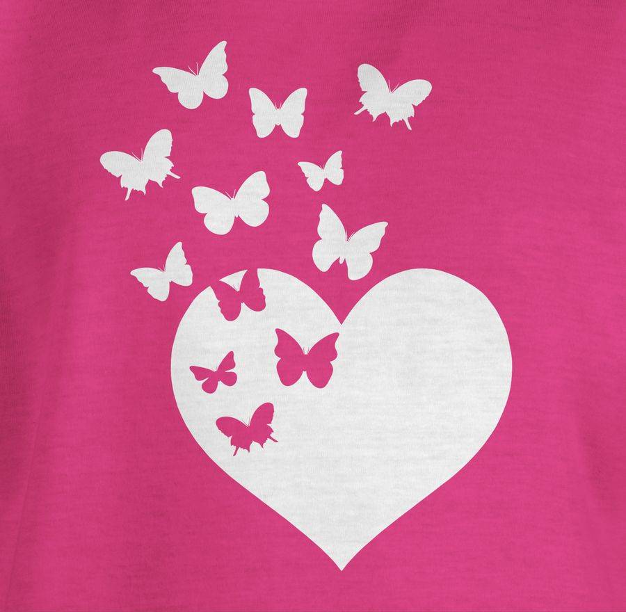 Shirtracer Herz Mit Schmetterlingen Shirts & Mehr Shirtracer