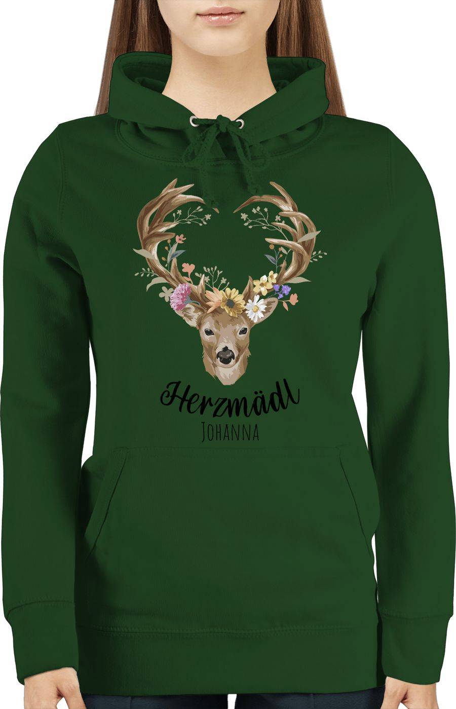 Shirtracer Herzmädl Hirsch Geweih Hirschgeweih Madl Shirts & Mehr Shirtracer