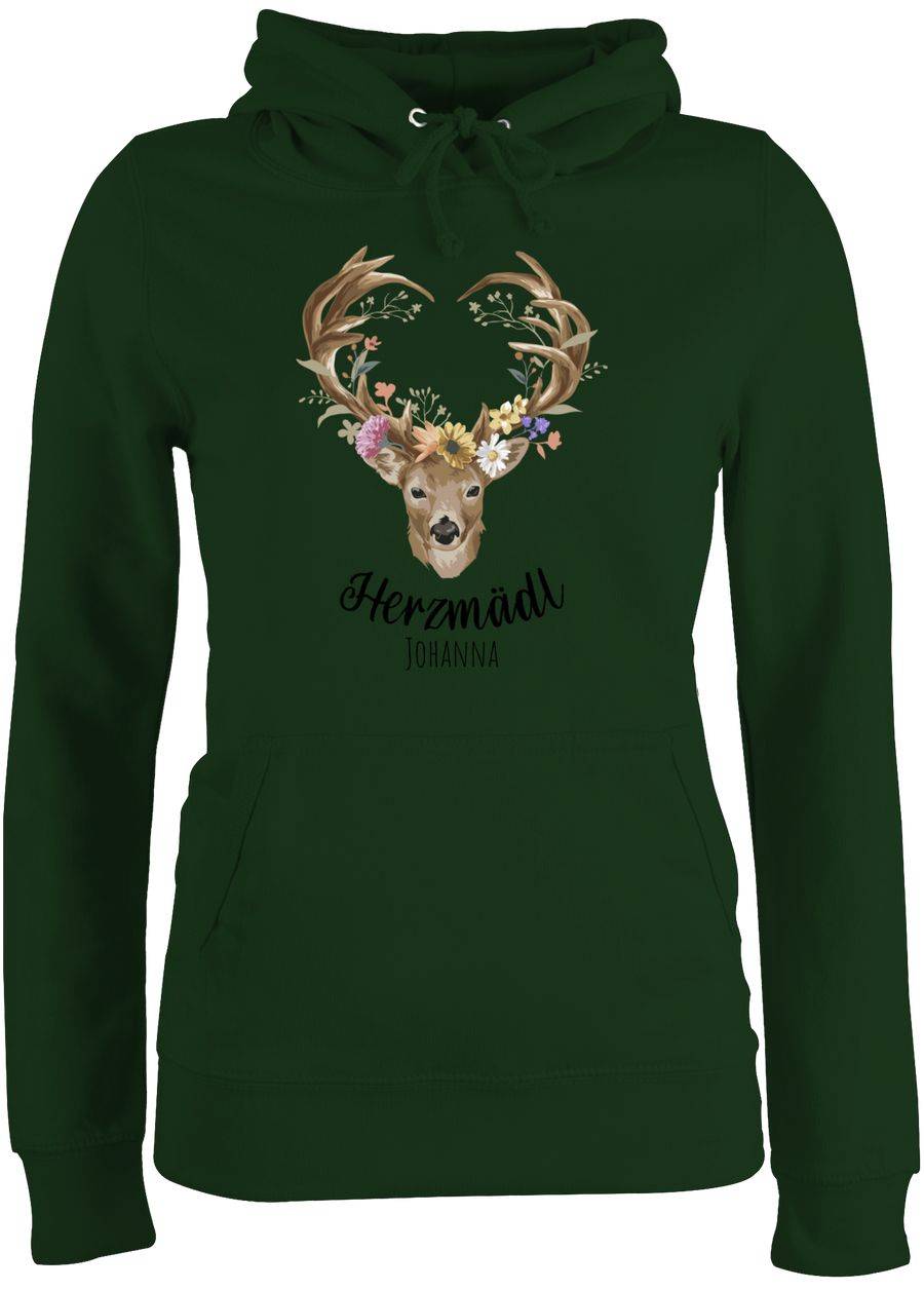 Shirtracer Herzmädl Hirsch Geweih Hirschgeweih Madl Shirts & Mehr Shirtracer