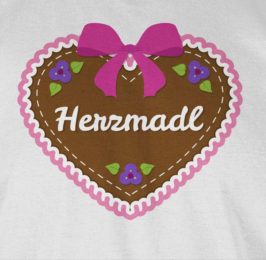 Shirtracer Herzmadl Lebkuchenherz Rosa Shirts & Mehr Shirtracer