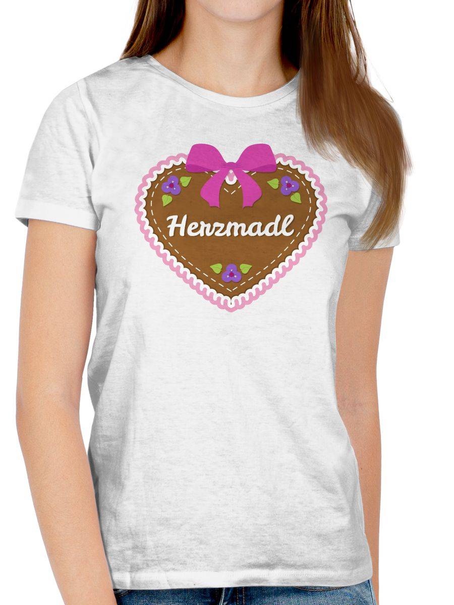 Shirtracer Herzmadl Lebkuchenherz Rosa Shirts & Mehr Shirtracer