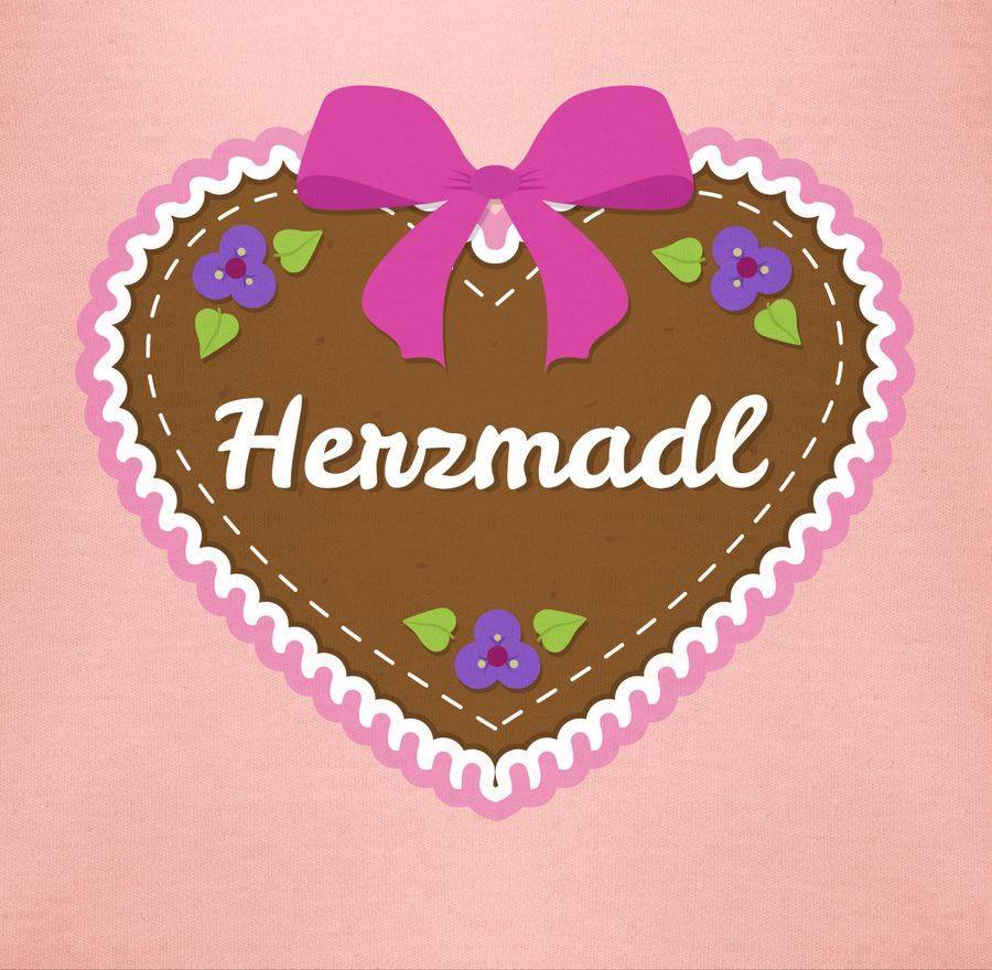 Shirtracer Herzmadl Lebkuchenherz Rosa Shirts & Mehr Shirtracer