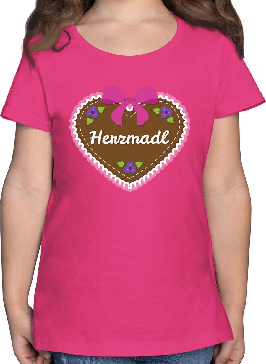Shirtracer Herzmadl Lebkuchenherz Rosa Shirts & Mehr Shirtracer