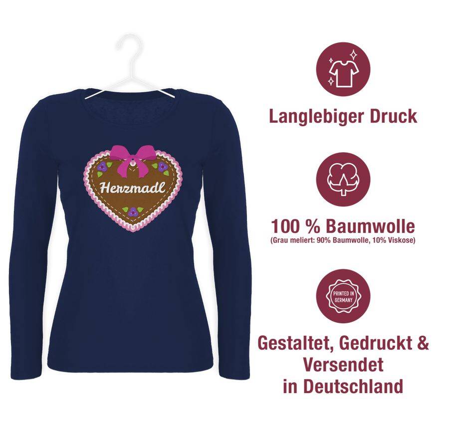 Shirtracer Herzmadl Lebkuchenherz Rosa Shirts & Mehr Shirtracer